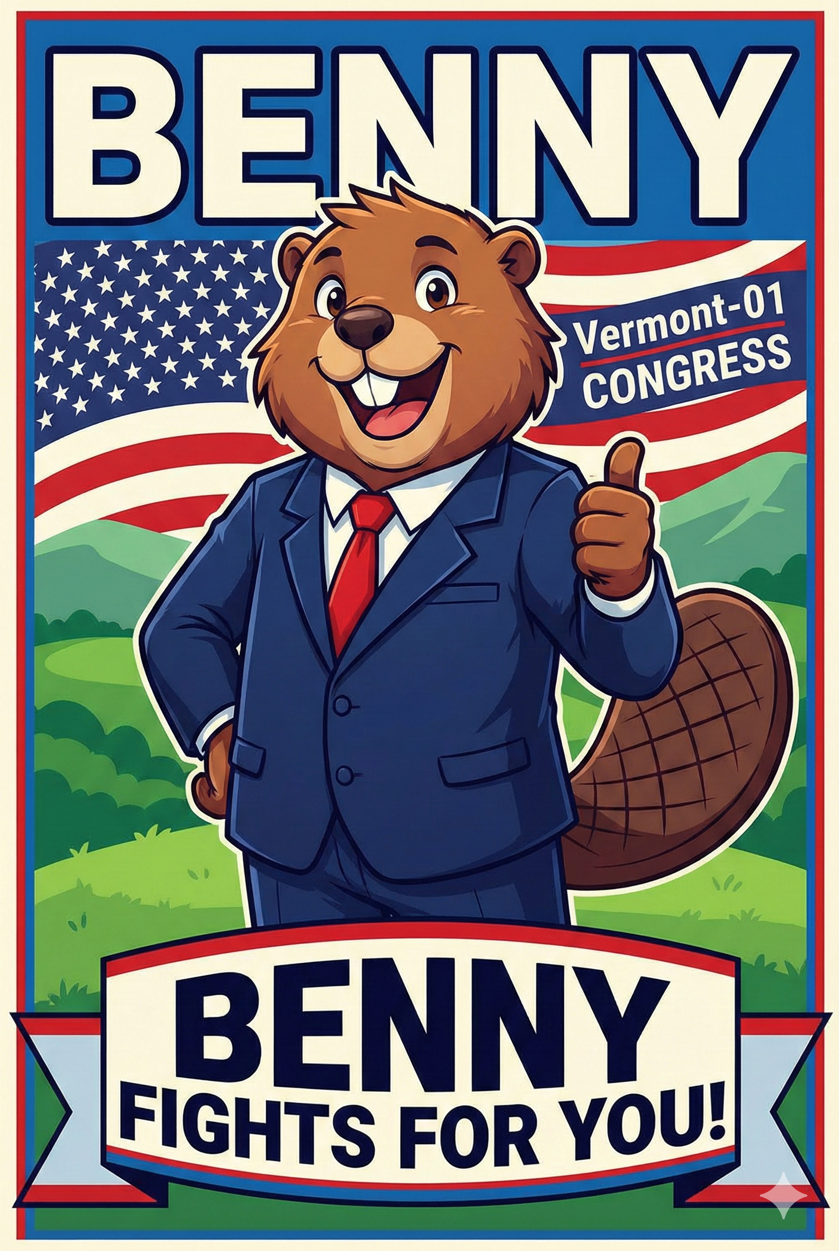 Benny Political Campaign - AI Generated Art